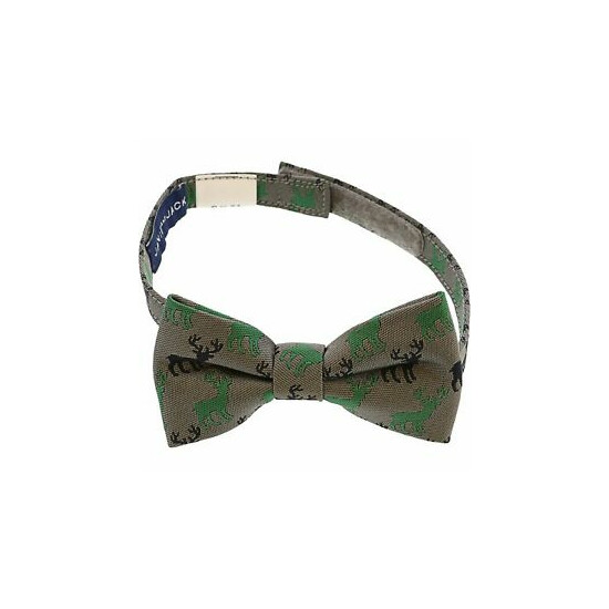 2 3 4 5 T Janie and Jack Gray navy blue Green REIN DEER BOW TIE toddler boy NWT  image {1}