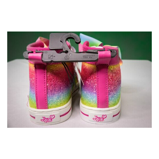 Jojo Siwa Sz 12 Rainbow Bow Sparkle Casual Sneakers Shoes image {3}