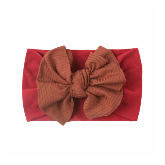 UK Handmade Baby Girls Bow Headband Infant Toddler Knot Hair Band Head Wrap image {2}
