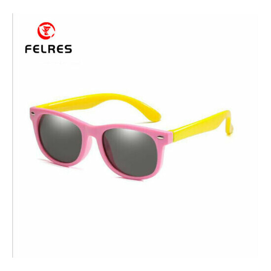 Children Retro Polarized Sunglasses Boys Girls Outdoor UV400 Square Glasses New image {4}