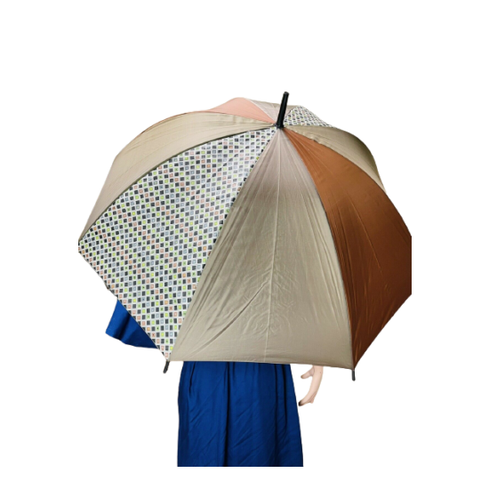 Aramis Talks Weather Umbrella Sampling Distribution Brown Colorblock Logo - New image {1}