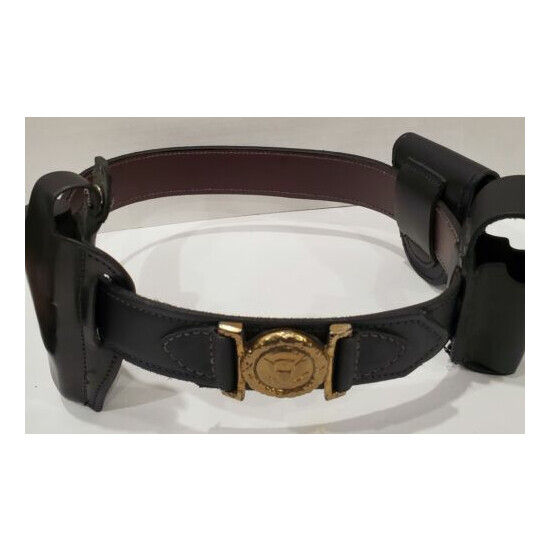 Kirkpatrick Leather Custom Belt and Gun Holsters - Sz 34- Hook and Loop image {1}