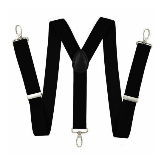 Men Larger Suspender Polyester Elastic Suspenders Women Y Back Pants Hook Brace image {1}