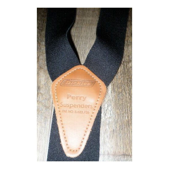 Lot Men's Suspenders Dickies Perry Black Pelican USA Gray Adjustable image {4}
