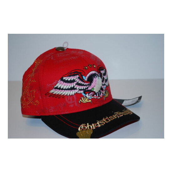  CHRISTIAN AUDIGER KIDS FITTED YOUTH EAGLE AND RHINESTONE HAT - SIZE 6 1/2  image {3}