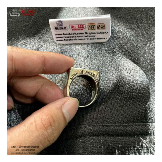 Sons of anarchy Ring SOA Rare Original Ring SONS Jax teller RingSz6-12 (Genuine) image {3}