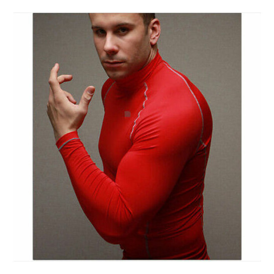 New Men Boy Rash Guard Long Sleeve Sport Top Gym Shirt Swimwear Wetsuit Swimming image {7}
