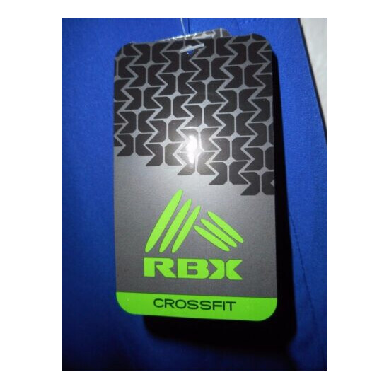NWT RBX CrossFit Training Board Shorts 4 Way Stretch Medium Blue Thumb {4}