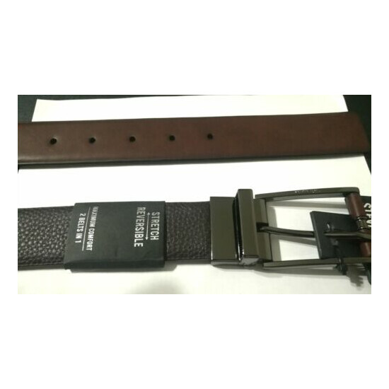 Steve Madden Men's Dress Casual Every Day Reversible Leather Belt image {2}