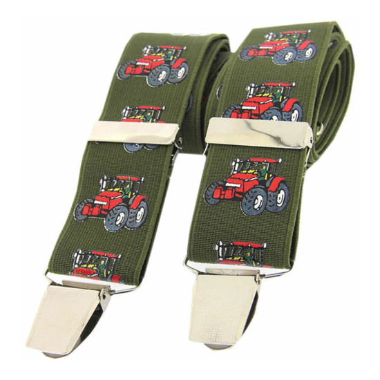 Luxury adjustable Tractor / Farming Themed Braces in a presentation box image {3}