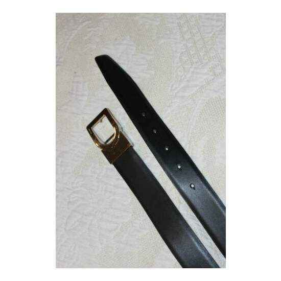 DKNY Original Reversible Mens Leather Belt Brown / Black Size 32 image {2}