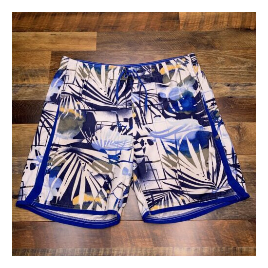 Nike Men’s Swim Shorts Board Trunks Tropical w/ Zip Pocket - Sz L image {1}