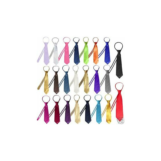 23 color choice stain zipper tie 4 boy formal suit S: S-4T M:5-7 L:8-14 XL:16-20 image {1}