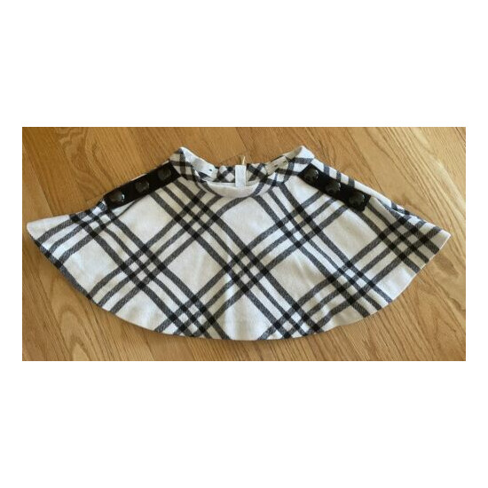 Kate Spade Girls Black & White Fashion Skirt Size 4Y/104 Zip Up , Adjustable image {1}