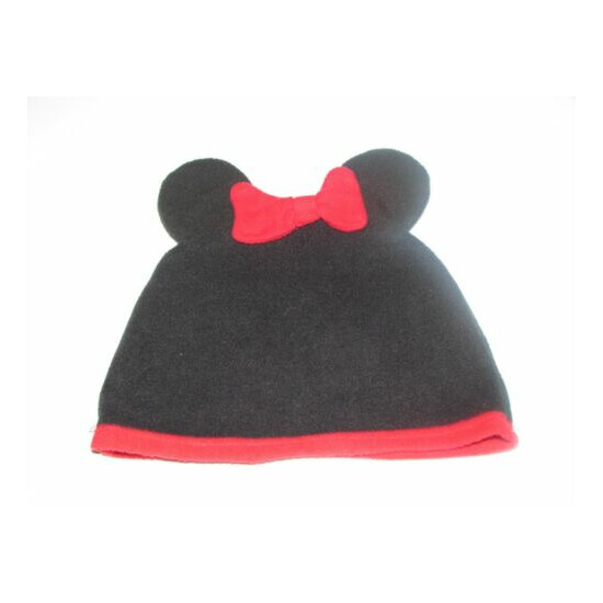 MINNIE MOUSE beanie knit red bow w/'ears' black (clo bx2 - hats) image {3}