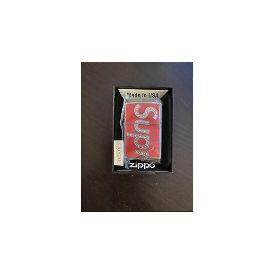 Supreme FW20 Swarovski Zippo Lighter Guaranteed In Hand Now Ship Now Sold out image {1}