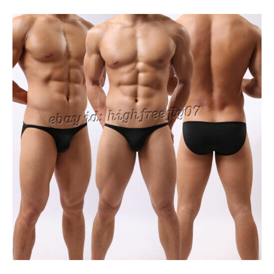 Men Bikini Swimwear Swimsuit Beachwear Underwear Smooth & Thin Mini Swim Briefs image {6}