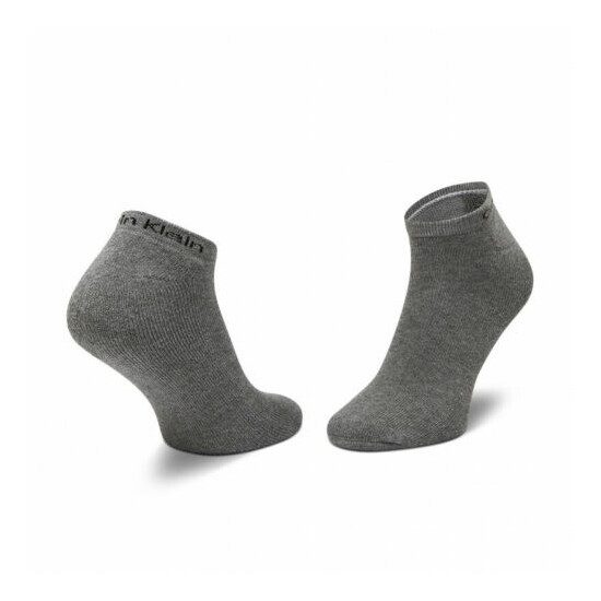 Calvin Klein 100% Authentic Men's 6-Pack Cotton Cushion Sole Socks Grey Combo image {3}