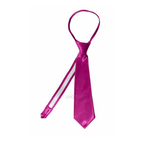23 Color Satin Zipper Necktie for Baby Toddler Kid Teen Boy Suit size S-XL(S-20) image {6}