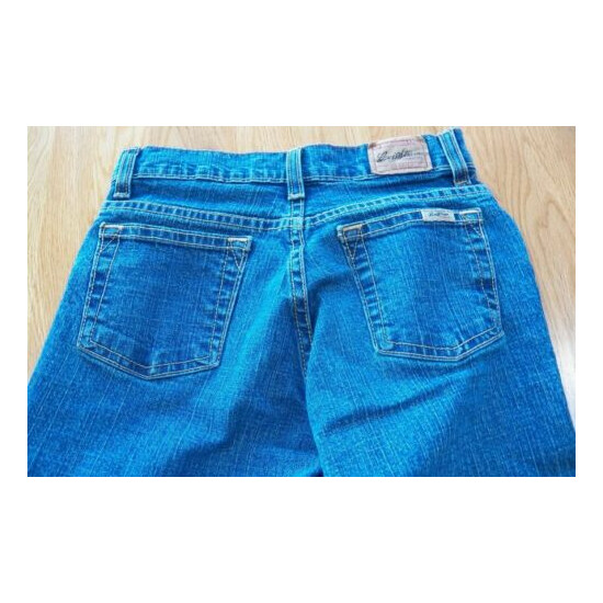 Girls LEVI'S Blue Jeans size 10.5 Stretch Low Rise Flare 10 1/2 image {2}