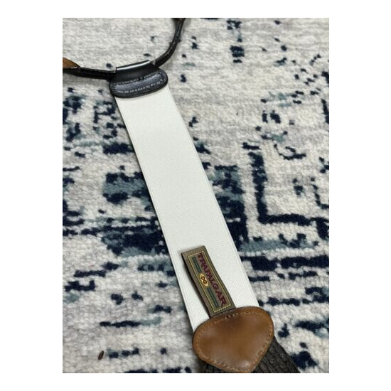 trafalgar suspenders brown woven  image {5}