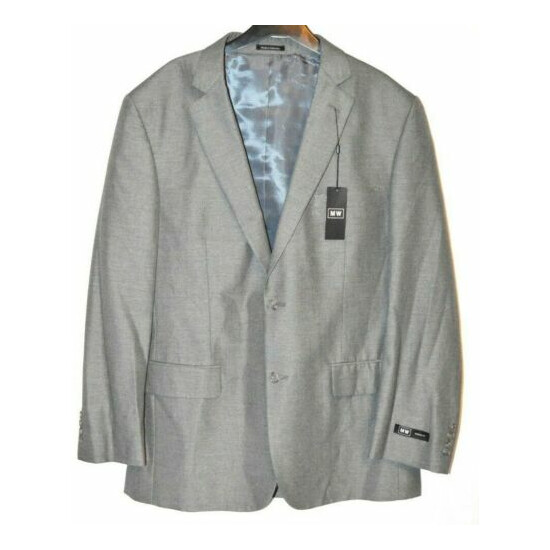NEW With Tags Men’s Warehouse 44L Classy Modern Fit Grey Suit Jacket image {1}