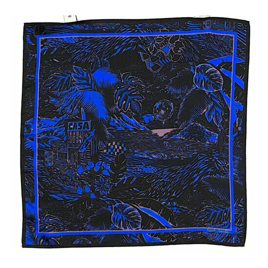 NWT Paul Smith Silk Chilean Coast Art Print Pocket Square/Handkerchief Italy image {3}