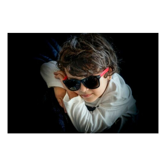 Flexible Soft Kids Sunglasses, Polarized, 100% protection, Unisex +FREE Pouches image {2}