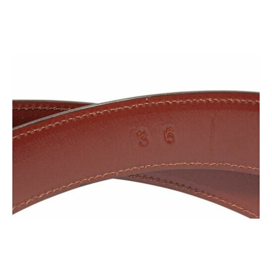 1 1/4" Genuine Handmade Brown Full Quill Ostrich Leather Belt (Made in U.S.A) image {3}