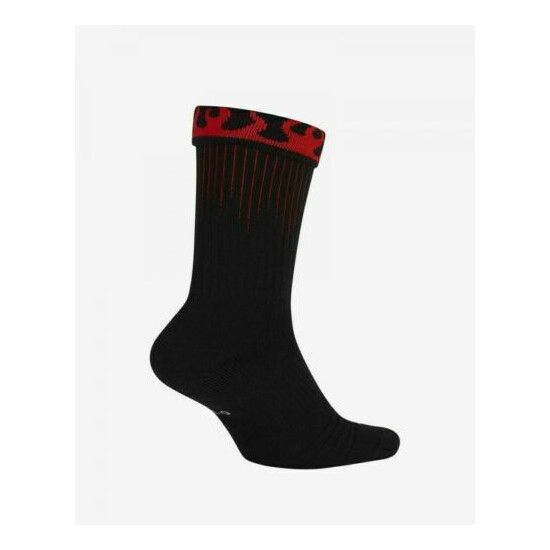  Nike Elite Fire Up Your Game Crew Socks. SX8016-010 SZ Small Black  image {2}