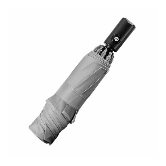 Automatic Umbrella Reverse Folding Business Umbrella With Reflective Strips $ image {4}