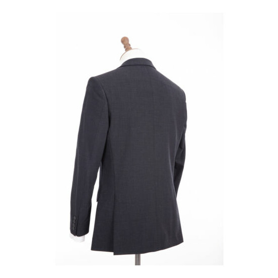 Men's Charcoal Grey Tailored Fit Suit By Daniel Dresscott  image {4}