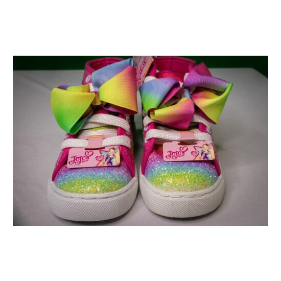 Jojo Siwa Sz 12 Rainbow Bow Sparkle Casual Sneakers Shoes image {1}