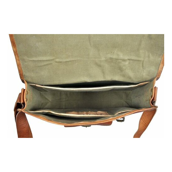 New Men's Real Leather Vintage Laptop Messenger Handmade Briefcase Bag Satchel image {2}