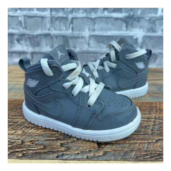 Nike Air Jordan 1 AJ1 Cool Grey White 2013 554727-003 Toddler Baby Size 4.5C image {2}