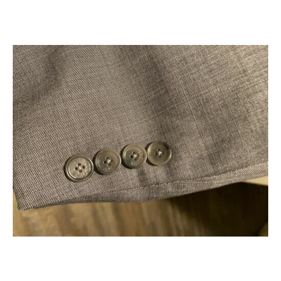 Tommy Hilfiger 44R Gray Wool Two Button Sport Coat Double Vented Blazer Jacket  image {4}