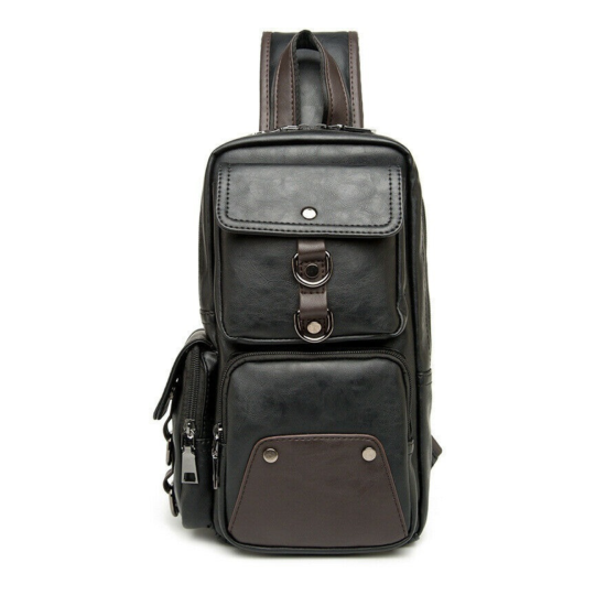 Lady Men Sling Bag Crossbody Backpack Daypack Shoulder Chest Day Pack Travel Bag image {1}