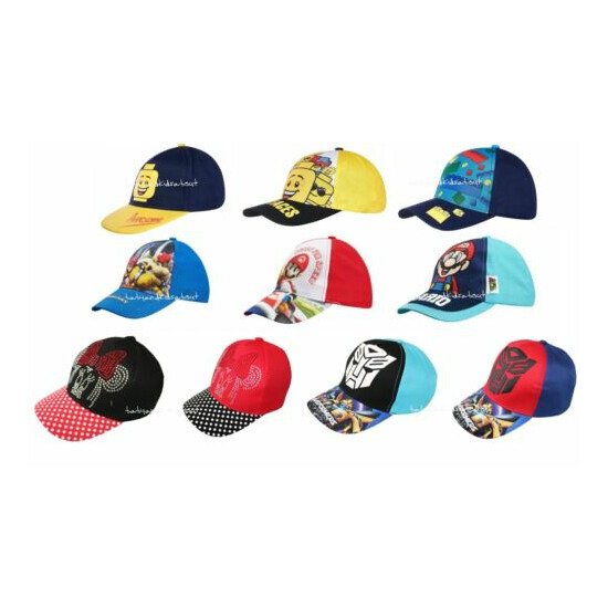 Boys Girls Characters Baseball Lego,Transformers,Marvel, Minnie, Cap Summer Hat  image {1}
