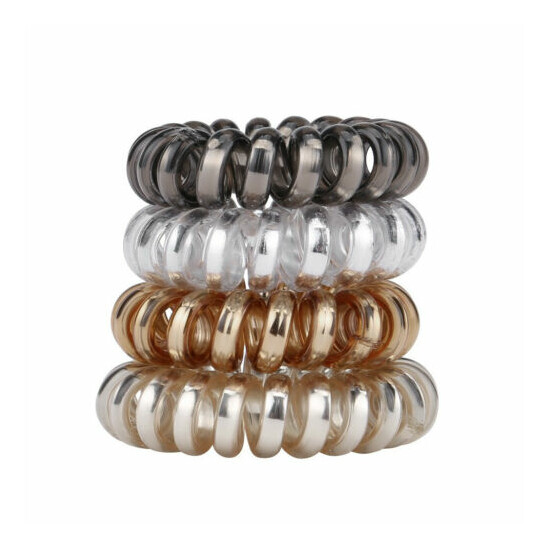 10Pcs Spiral Coil Hair Ties for Any Occasions Daily Wear Parties Girls Women image {1}