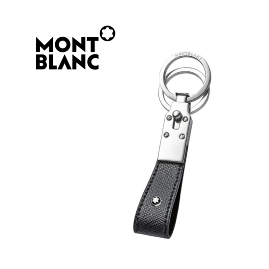 Montblanc Sartorial Black Leather Key 114627 Engraving is possible image {1}