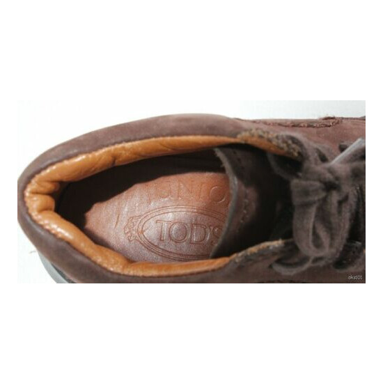 TODS boys brown BOOTS shoes Italy 27 US 10 - super cute image {3}