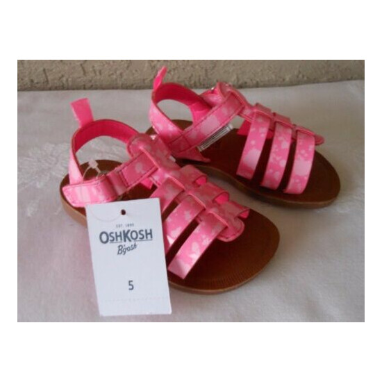 OshKosh B'gosh Baby Toddler Girls Size 5 Kaydin Pink T-Strap Sandal image {1}