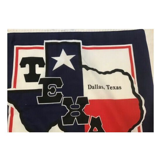 Texas State Dallas Bandana Red Blue 1993 Nace Logo Vtg 90s  image {4}