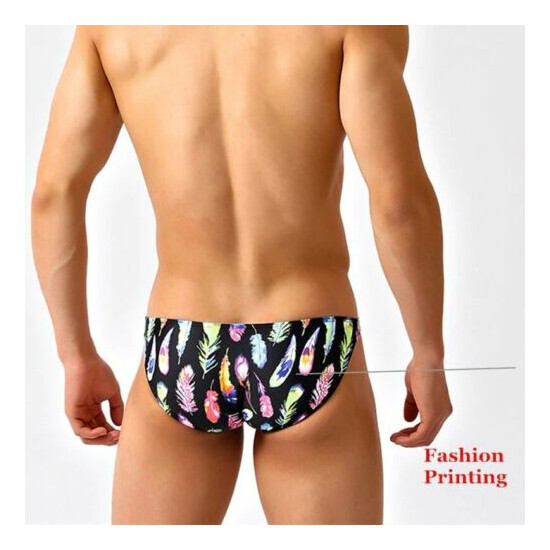 Men Swim Briefs Low Waist Beach Bikini Swimsuit Bathing Suit Gay Trunks Shorts image {3}
