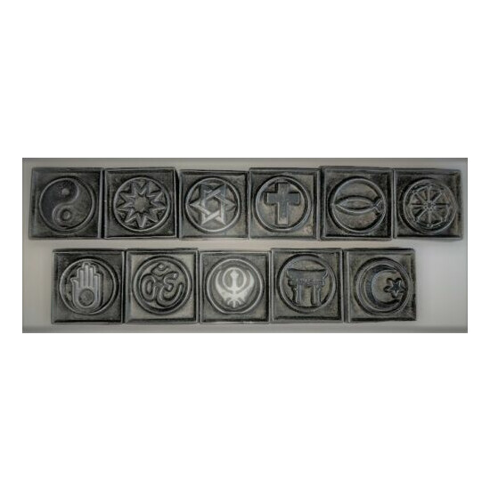 RELIGION. LEATHER STAMPS OF THE WORLD, 11 Popular Religious Symbol Stampers. image {3}