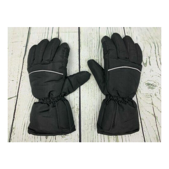 Electric Battery Heated Gloves for Women Men Touchscreen Black Size Large image {1}