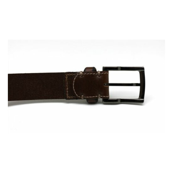 Brown Leather Belt Size 42 image {4}