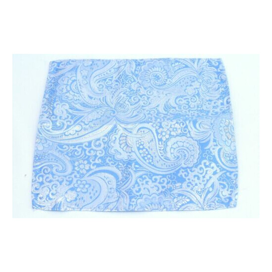 Lord R Colton Masterworks Blue Silver Dust Paisley Silk Pocket Square - $75 New image {2}