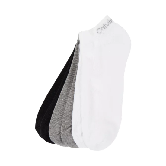 Calvin Klein 100% Authentic Men's 6-Pack Cotton Cushion Sole Socks Grey Combo image {5}
