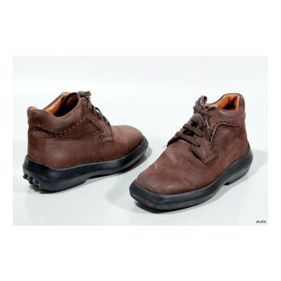 TODS boys brown BOOTS shoes Italy 27 US 10 - super cute image {2}